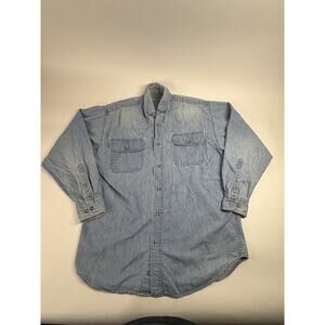 Vintage Northwest blue Size small denimJean Shirt button down duel front pocket